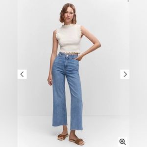 Mango Catherine Jeana cropped culottes size 10